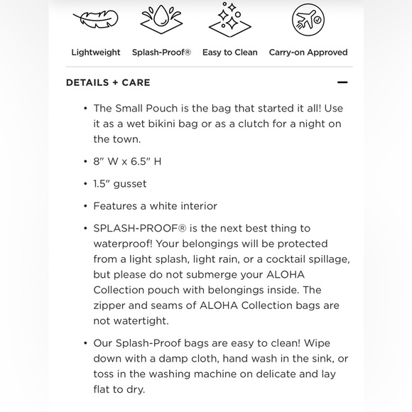 Aloha Collection Small Pouch - Picture 5 of 5